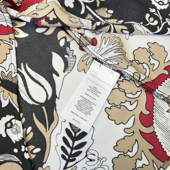 Laundry by Shelli Segal Long Sleeve Mixed Print Blouse - Picture 6 of 8